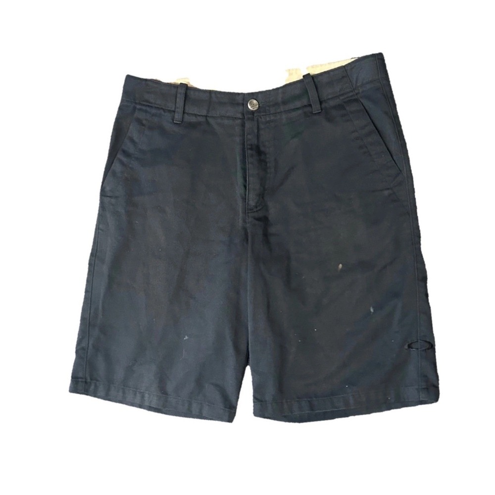 Oakley Forged Goods Mens Loose Fit Twill Shorts Black Size 34 Utility Pocket